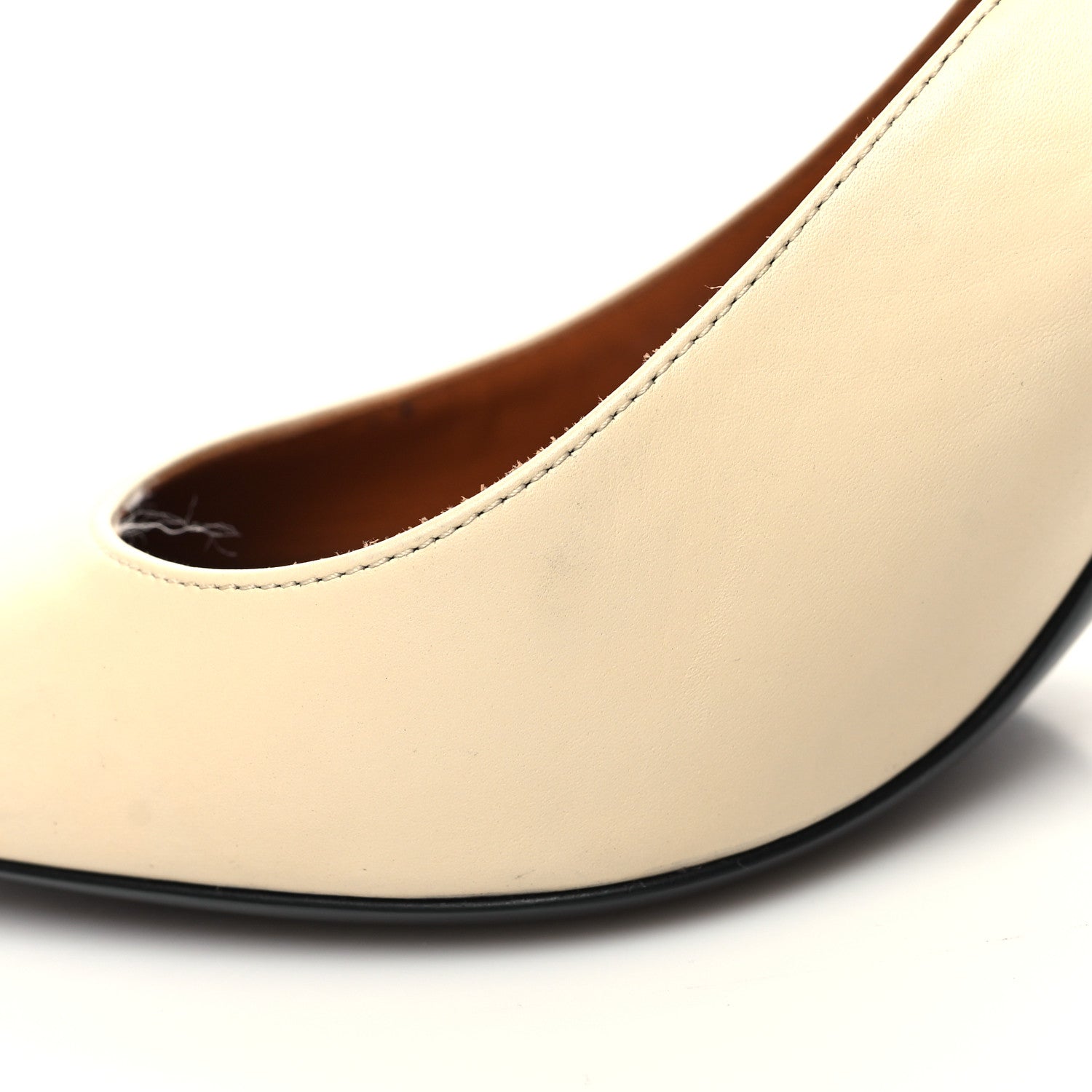 Saint Laurent Calfskin Opyum 85 Slingback Pumps 36 Real Beige 9 of 10