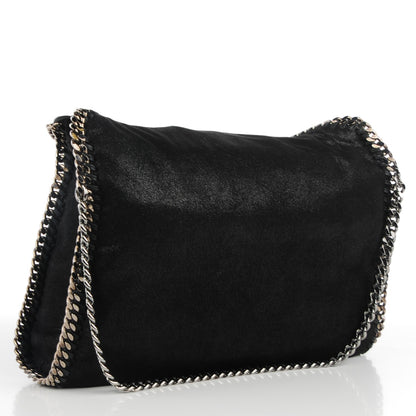 Stella McCartney Shaggy Deer Falabella Fold Over Tote Black 3 of 7