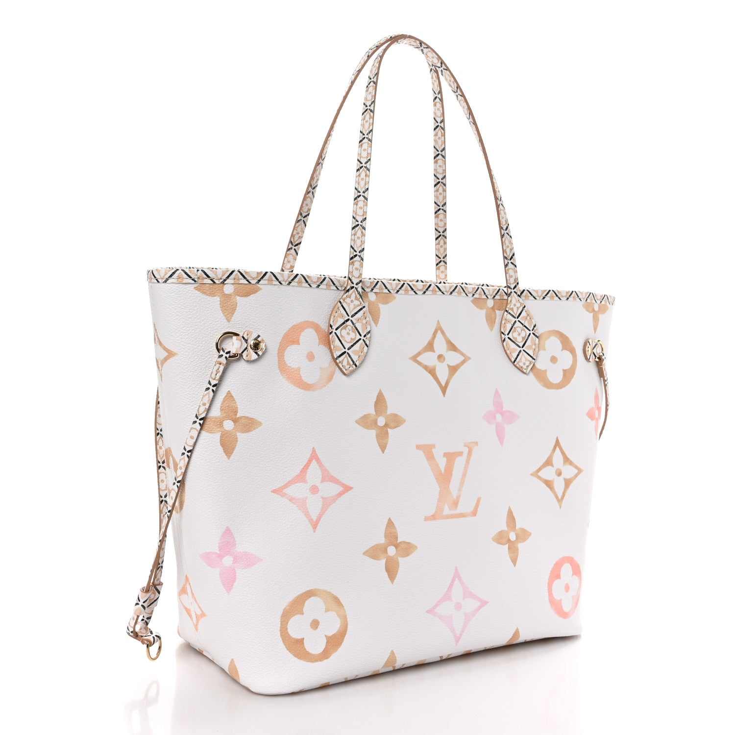 Louis Vuitton Monogram Giant By The Pool 2.0 Neverfull MM Beige 3 of 9