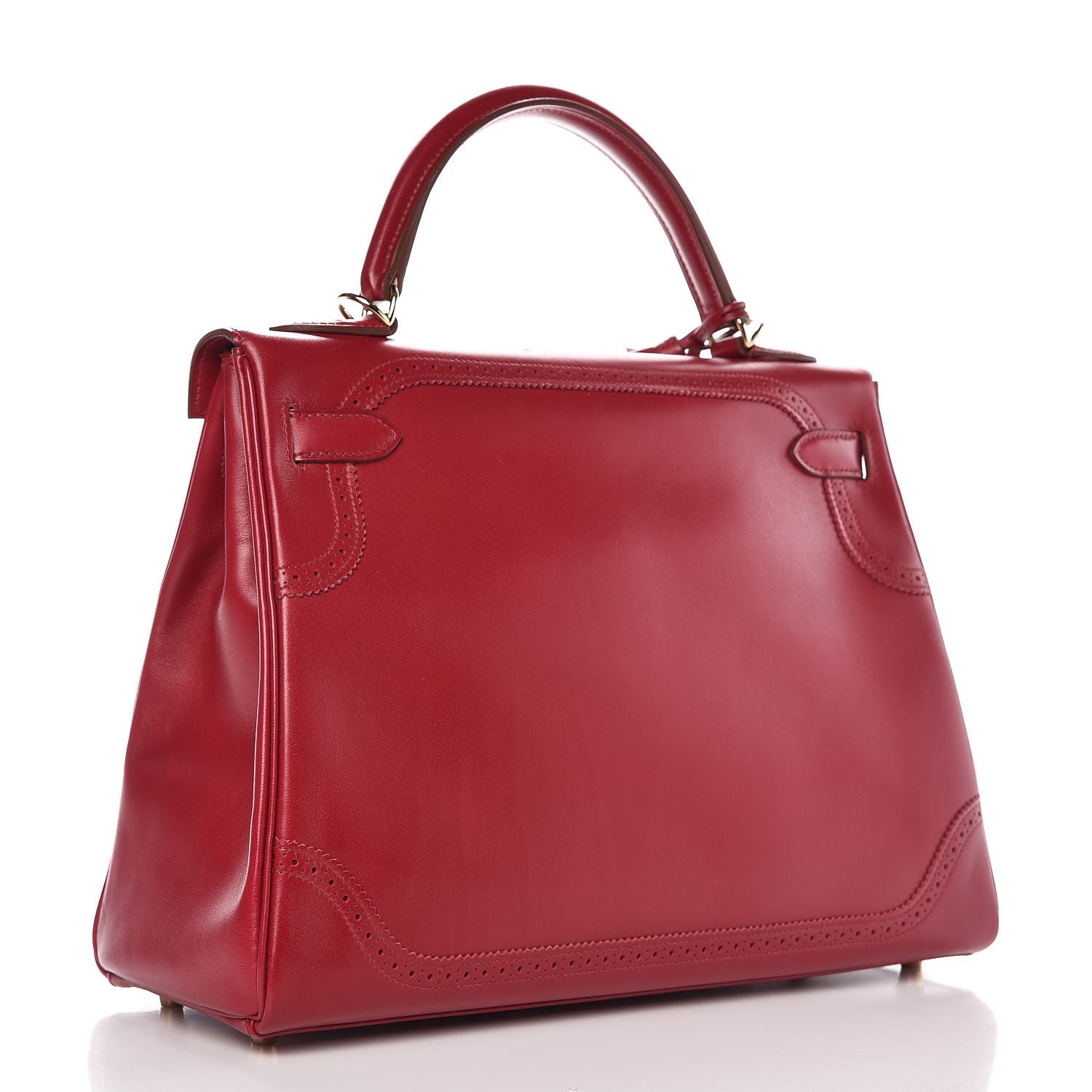 Hermes Tadelakt Ghillies Kelly 32 Rubis 3 of 39