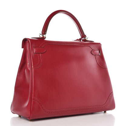 Hermes Tadelakt Ghillies Kelly 32 Rubis 3 of 39