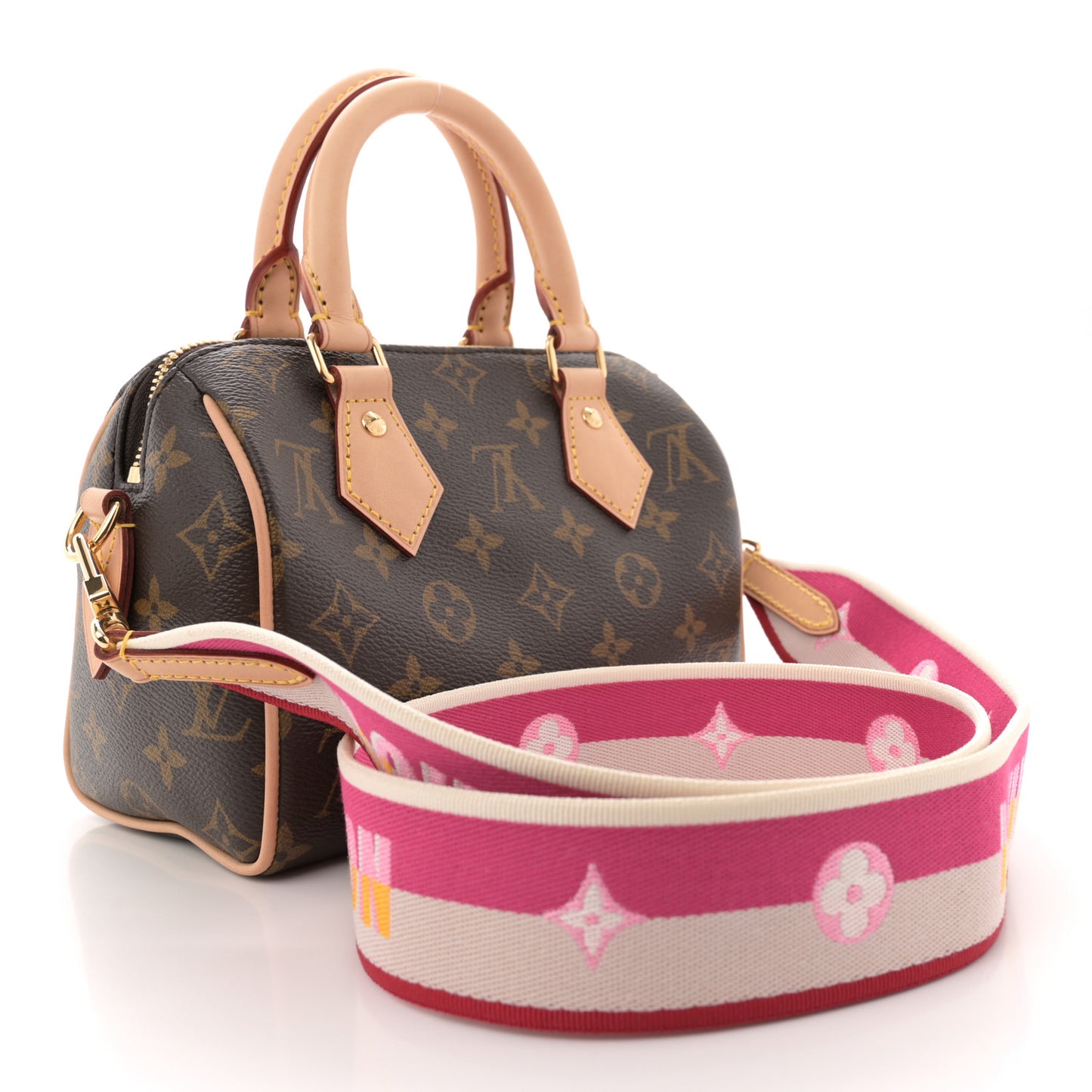 Monogram Speedy Bandouliere 20 Fuchsia