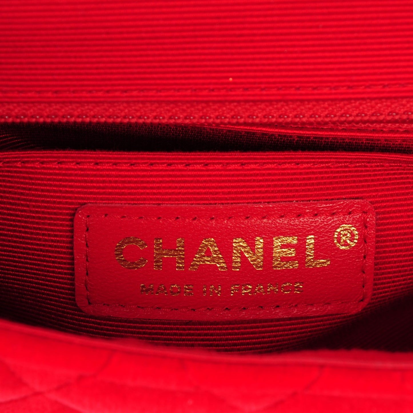 Velvet Quilted Mini Square Flap Red