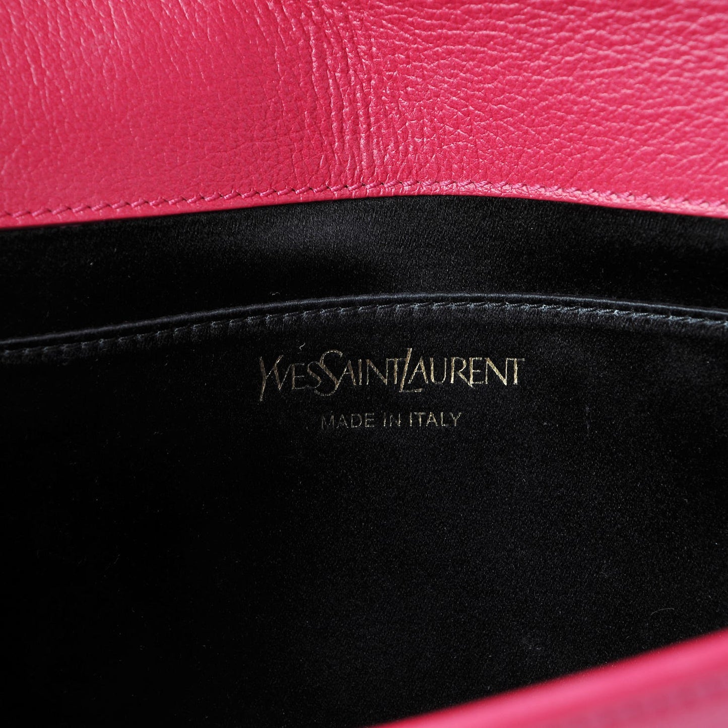 Calfskin Monogram Large Belle De Jour Clutch Lipstick Fuchsia