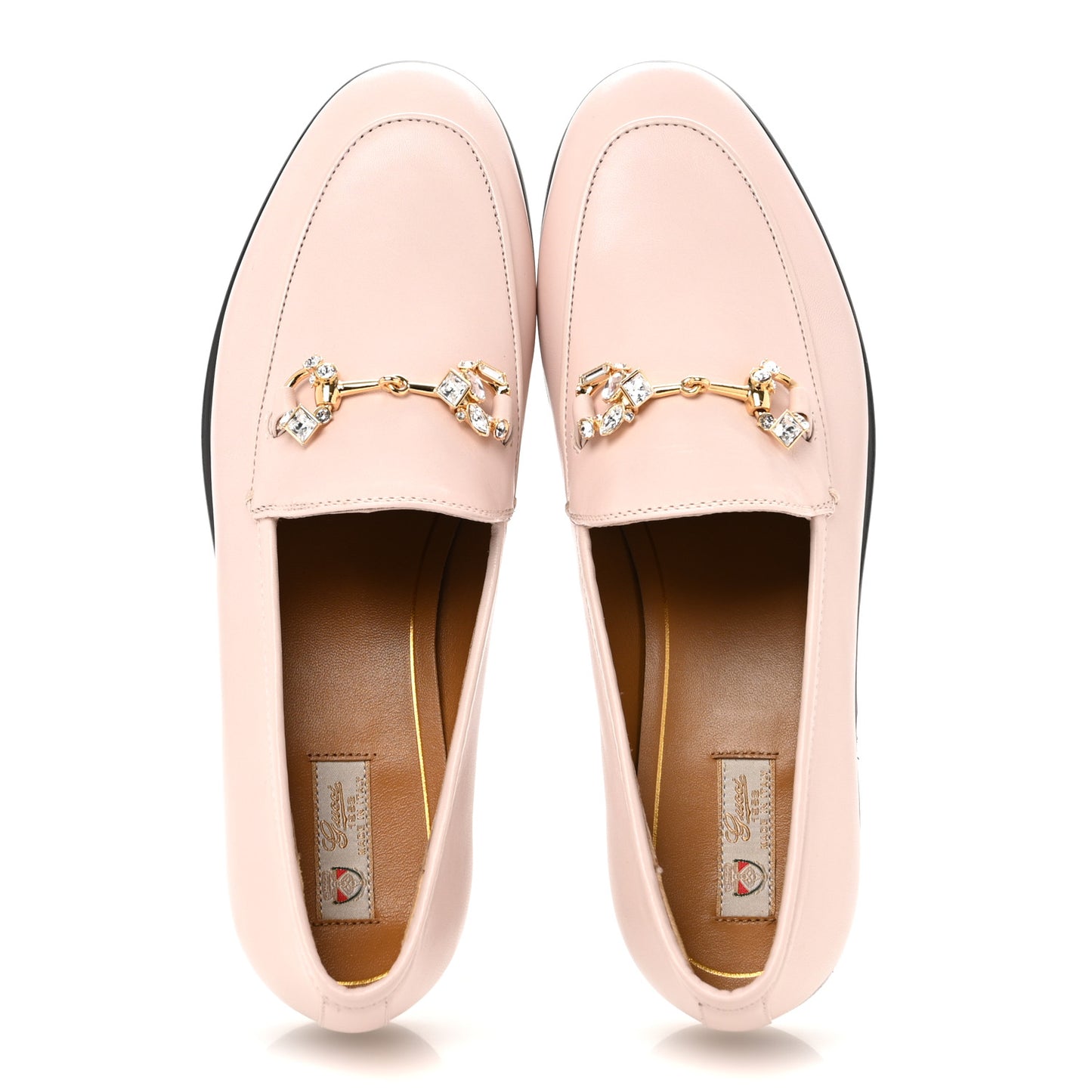 Malaga Kid Crystal Horsebit Womens Jordaan Loafers 36 Pink Hibiscus