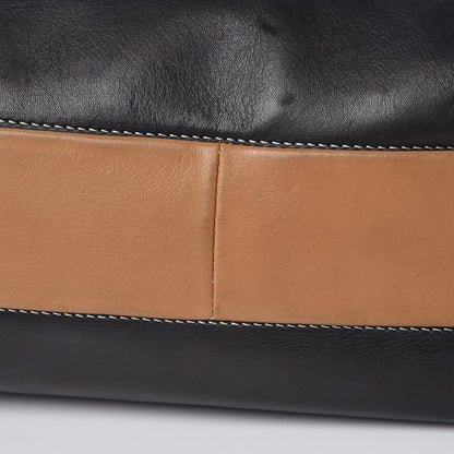 Celine Lambskin Calfskin Band Twisted Cabas Black 13 of 19