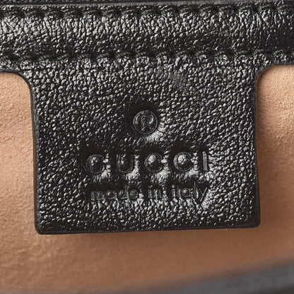 Gucci Vintage Effect Calfskin Matelasse Diagonal Small Torchon GG Marmont Shoulder Bag Cognac Black 8 of 10