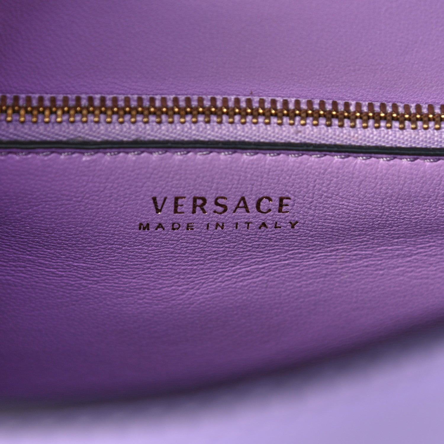 Versace Calfskin Medium La Medusa Top Handle Handbag Lilac 4 of 12