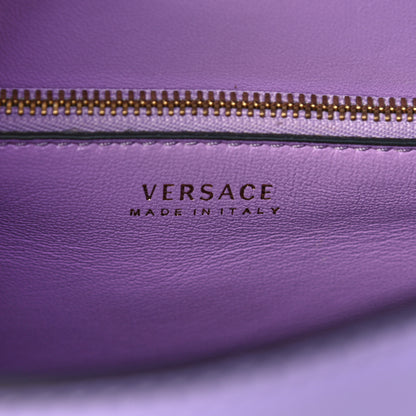 Versace Calfskin Medium La Medusa Top Handle Handbag Lilac 4 of 12