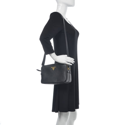 Prada Vitello Phenix Camera Bag Black 2 of 9