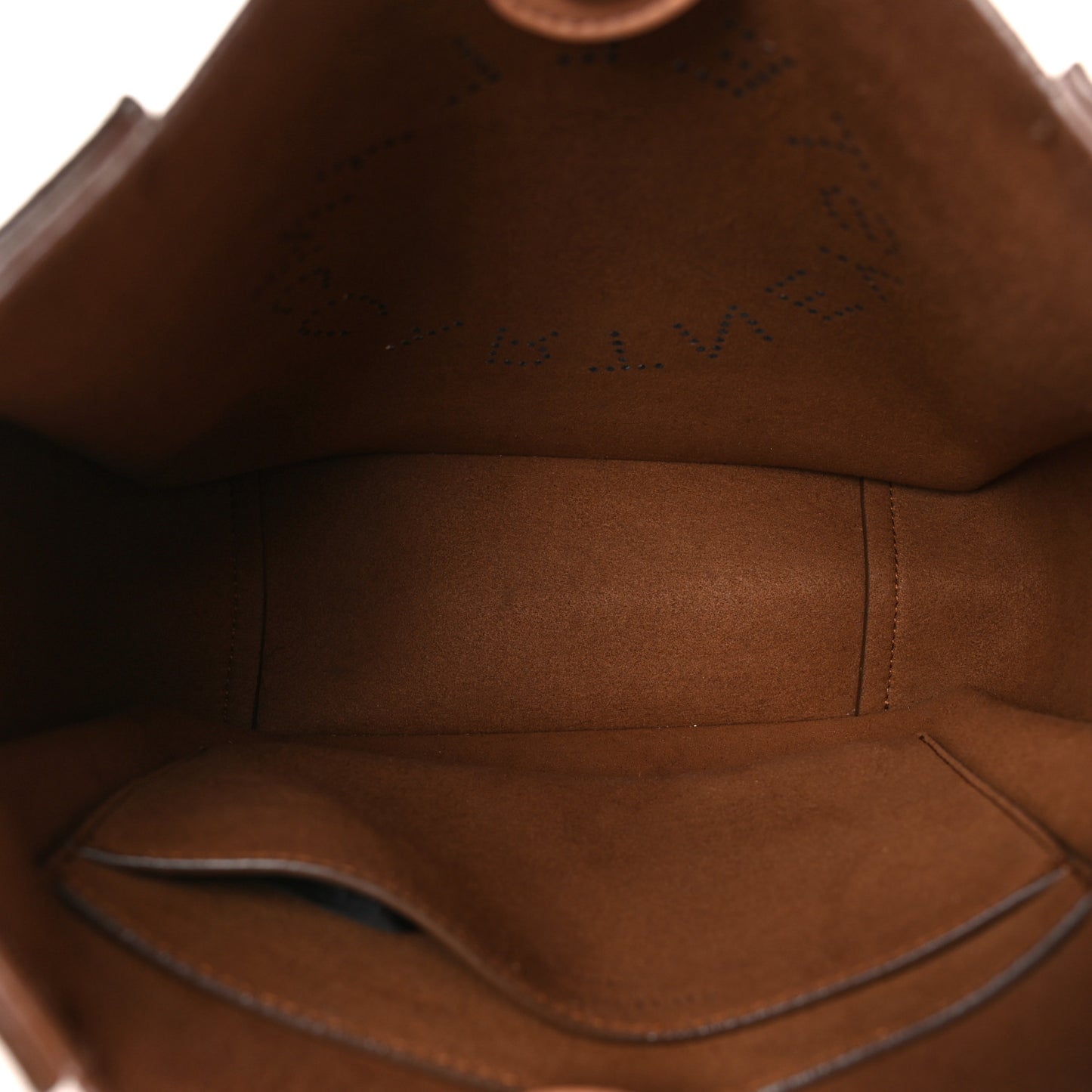 Eco Alter Nappa Perforated Logo Mini Crossbody Dark Taupe