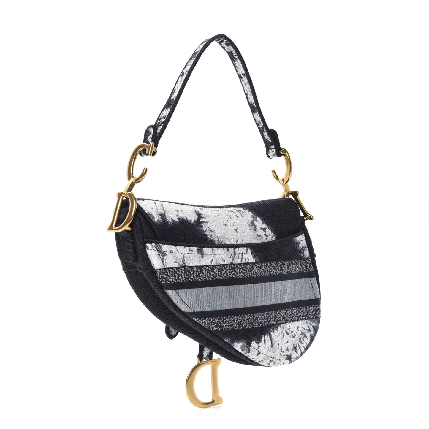 Canvas Tie Dye Saddle Bag Blue Multicolor