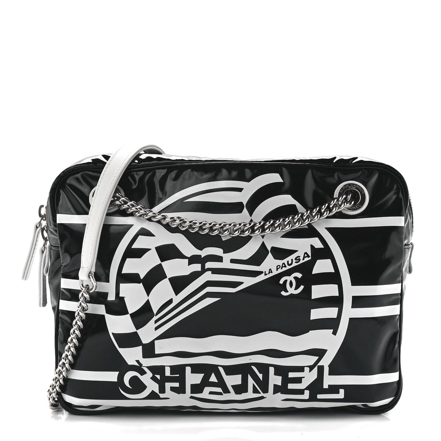 Vinyl Small La Pausa Camera Case Black