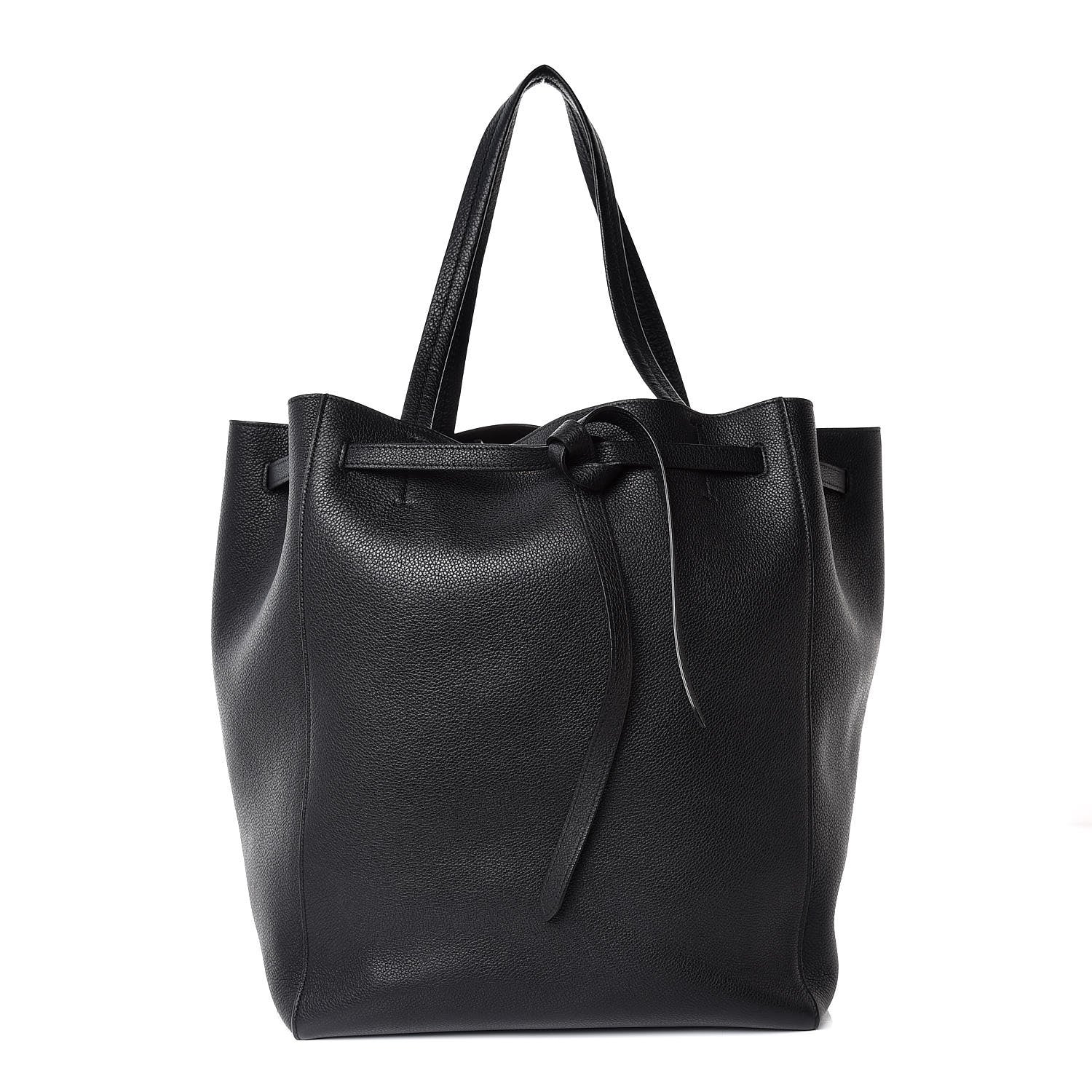 Celine Soft Grained Calfskin Medium Belt Cabas Phantom Black 1 of 6