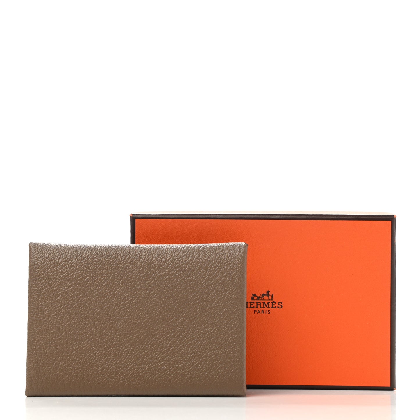 Chevre Mysore Calvi Duo Card Case Etoupe