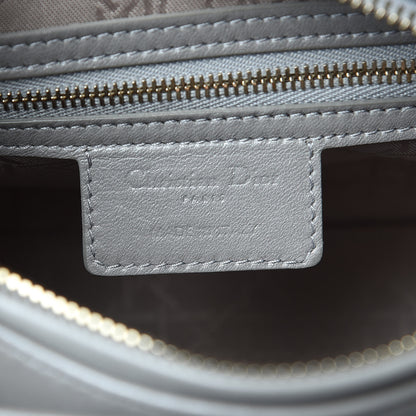 Christian Dior Lambskin Cannage Medium Lady Dior Grey 6 of 12