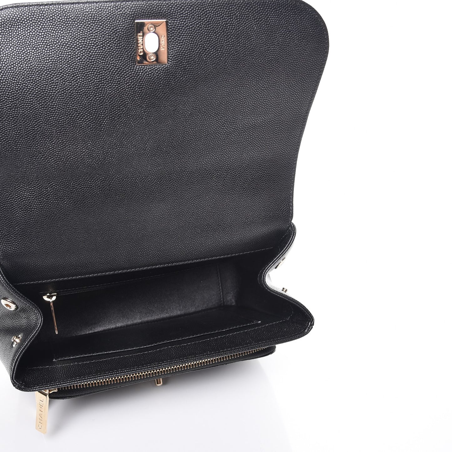 Caviar Quilted Small Business Affinity Flap Black