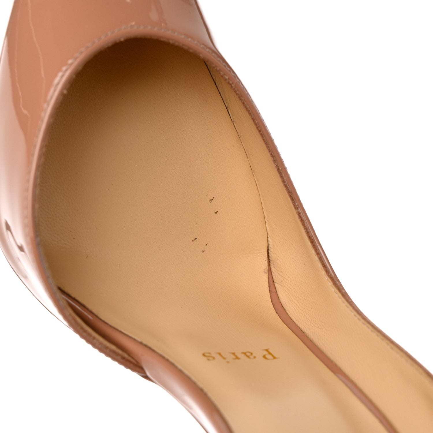 Christian Louboutin Patent Iriza 100 Pumps 38 Nude 9 of 12