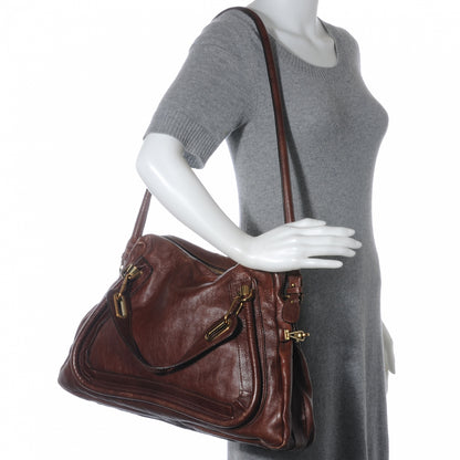 Chloe Calfskin Large Paraty Chocolate 2 of 11