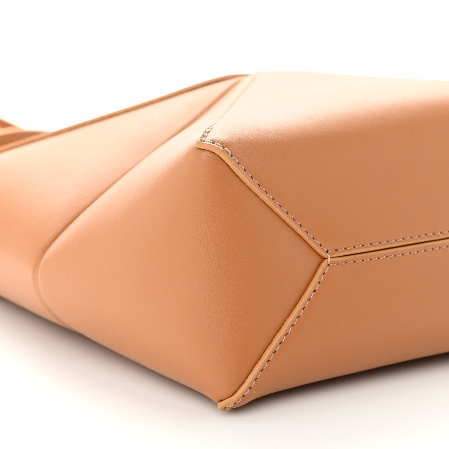 Loewe Shiny Calfskin Mini Puzzle Fold Tote Warm Desert 8 of 9