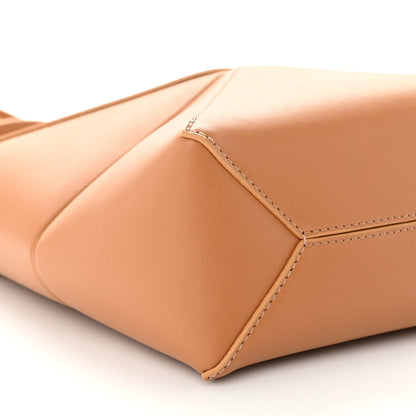 Loewe Shiny Calfskin Mini Puzzle Fold Tote Warm Desert 8 of 9