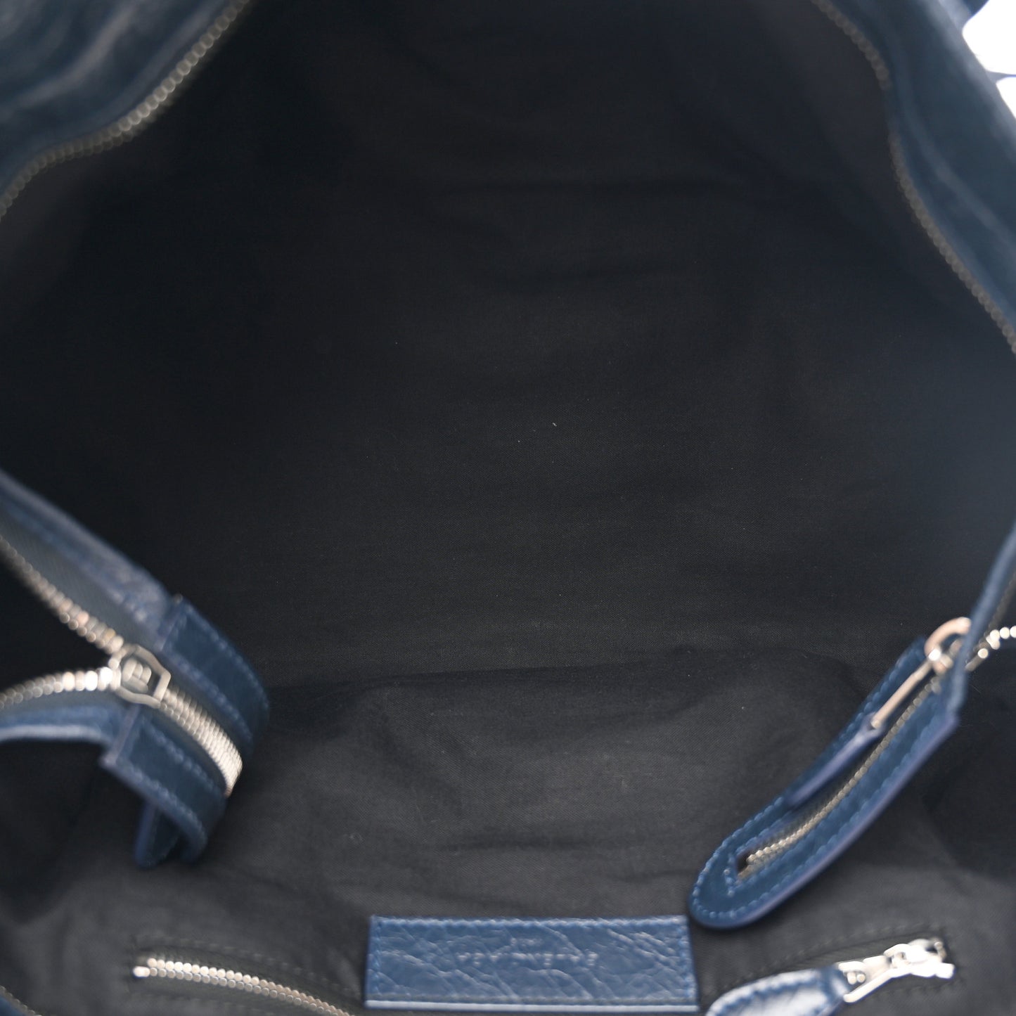 Agneau Giant 21 Silver Hardware Work Bleu Obscur