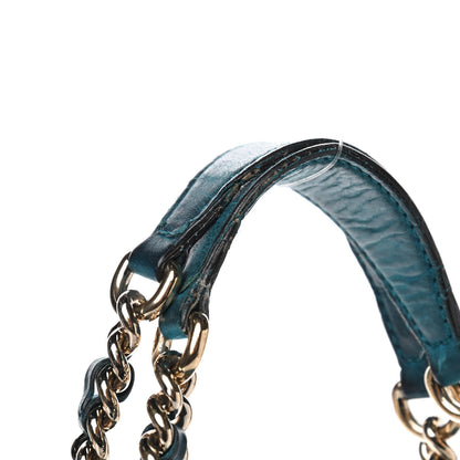 Gucci Vitello Range Medium Soho Chain Shoulder Bag Deep Cobalt 6 of 7