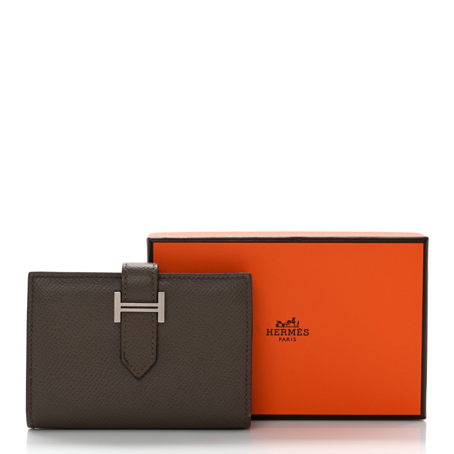 Hermes Epsom Bearn Card Holder Wallet Etain 12 of 12