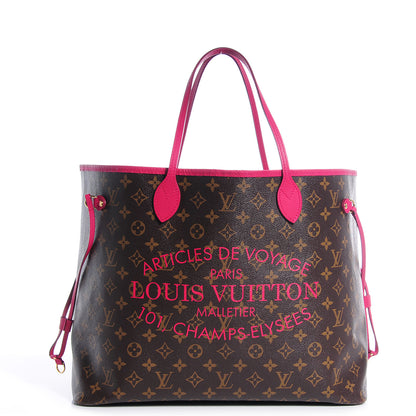Louis Vuitton Monogram Articles de Voyage Ikat Neverfull GM Rose Indien 1 of 7