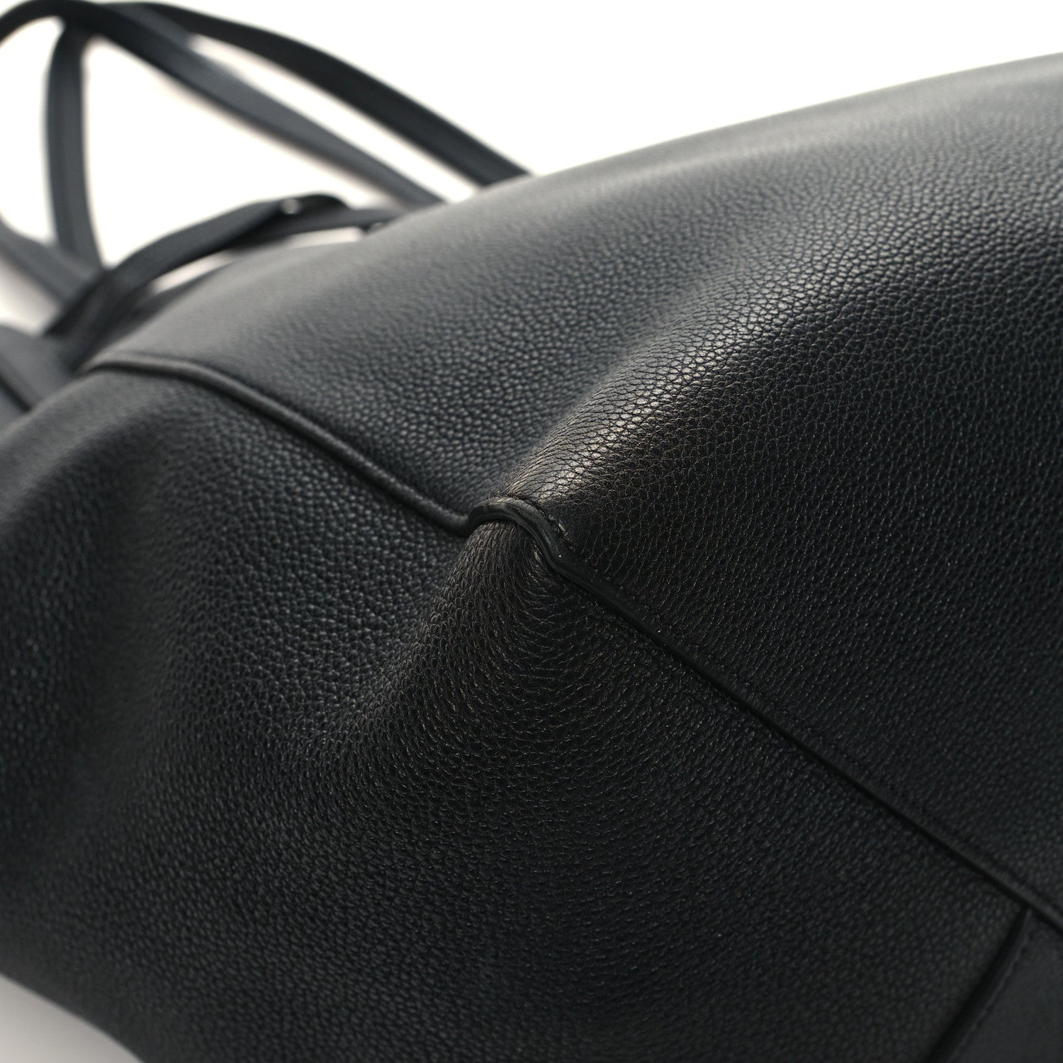 Celine Soft Grained Calfskin Medium Belt Cabas Phantom Black 8 of 13