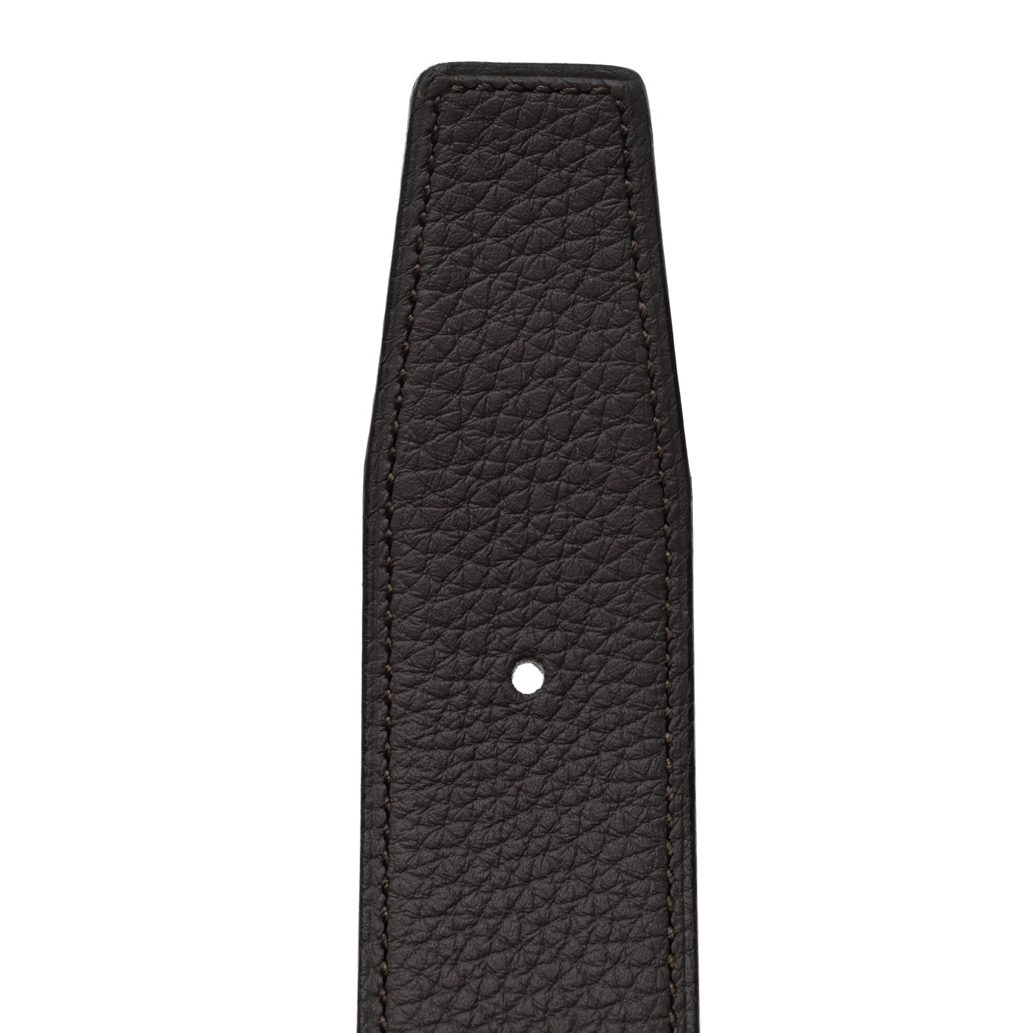 Hermes Box Togo 32mm H Belt 90 Black Chocolate 4 of 10