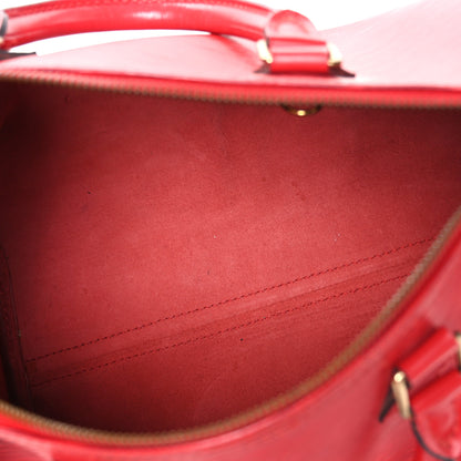 Louis Vuitton Epi Speedy 30 Castillan Red 5 of 11