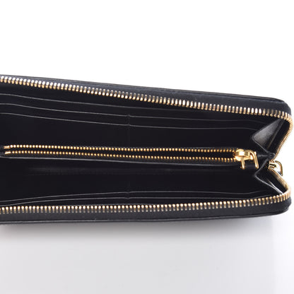 Prada Tessuto Nylon Quilted Zip Around Wallet Black 5 of 11