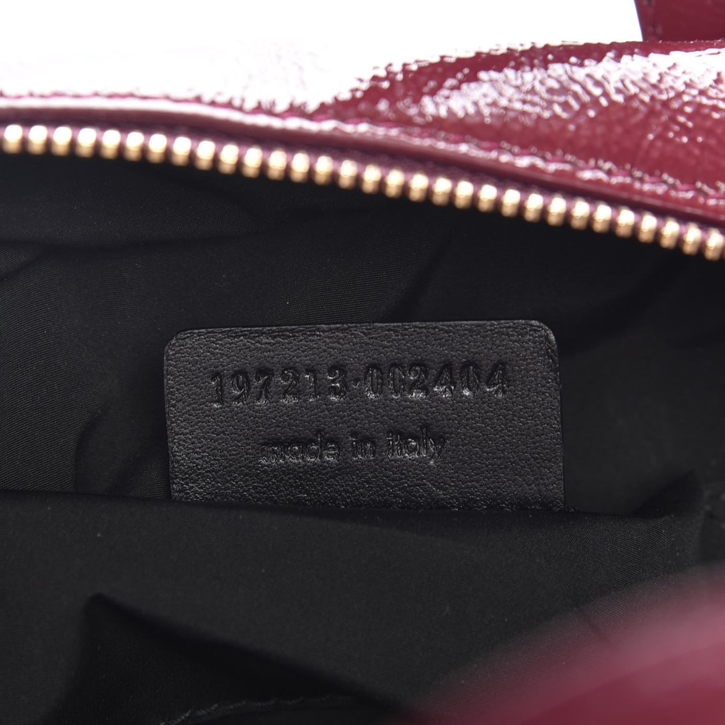 Textured Patent Mini Bag Fuchsia