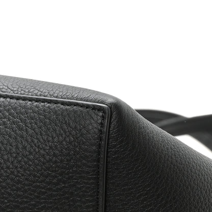 The Row Grained Calfskin Park Tote Three Black 11 of 11