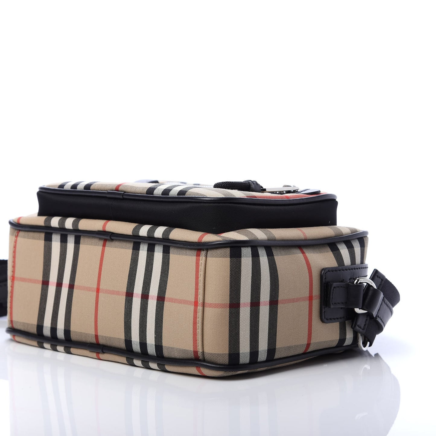 Vintage Check Calfskin Small Camera Bag Archive Beige
