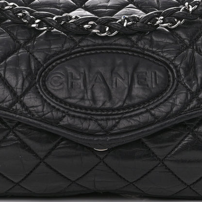 Chanel Aged Calfskin Vintage Ligne Flap Black 8 of 10