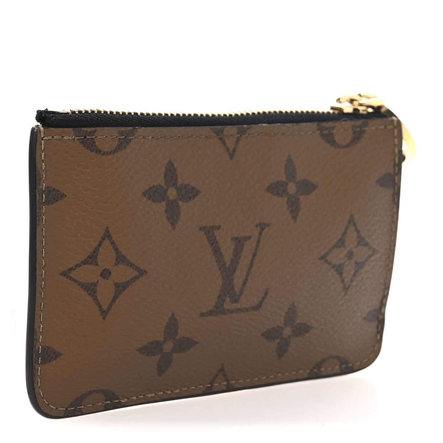 Reverse Monogram Zipped Romy Card Holder