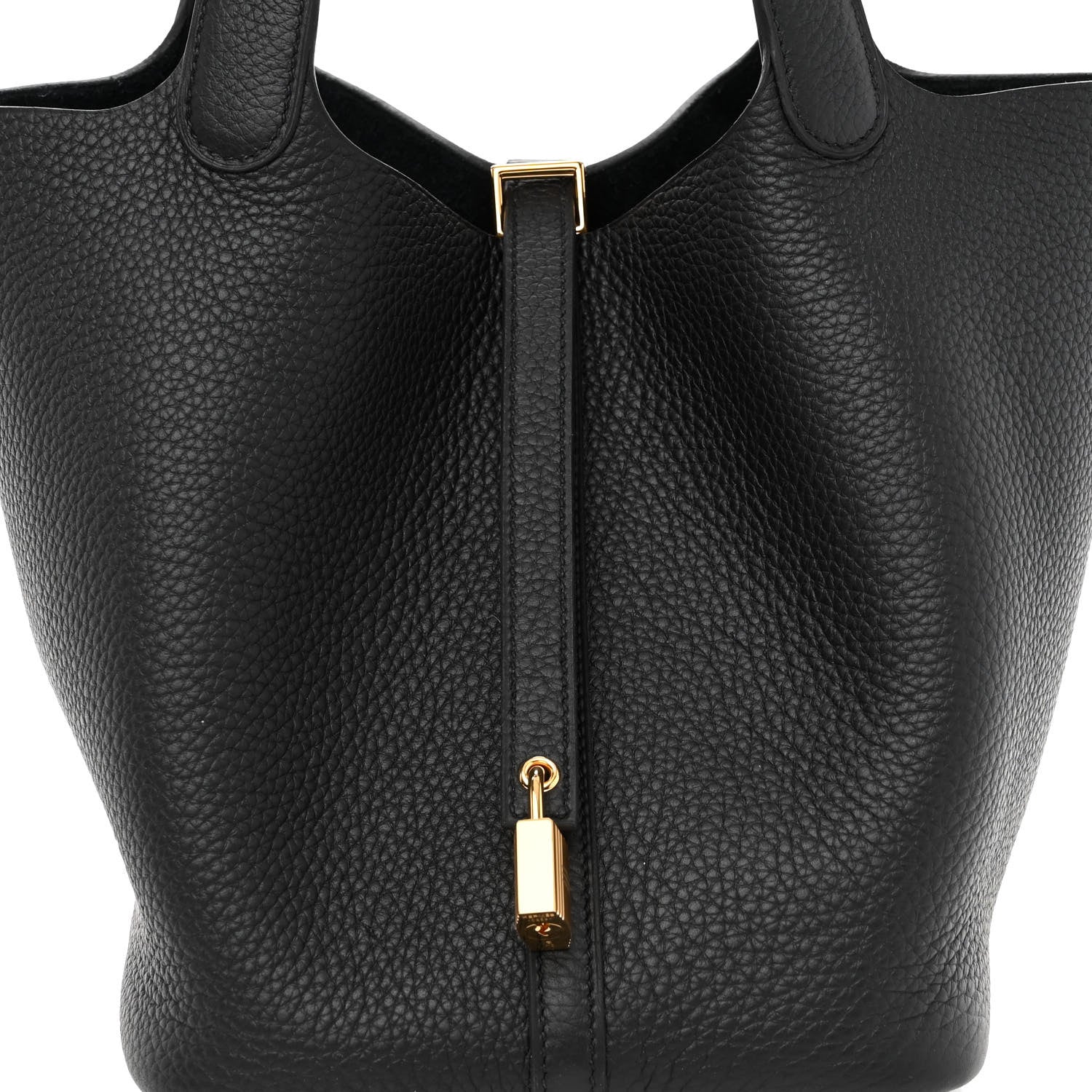 Hermes Taurillon Clemence Picotin Lock 22 MM Black 8 of 11