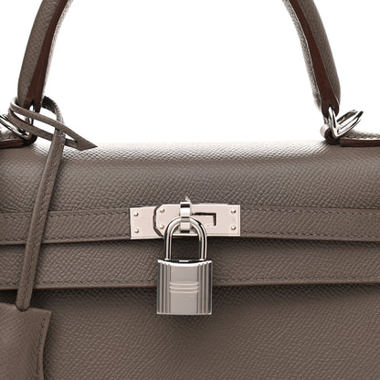 Hermes Epsom Kelly Sellier 25 Etain 5 of 10