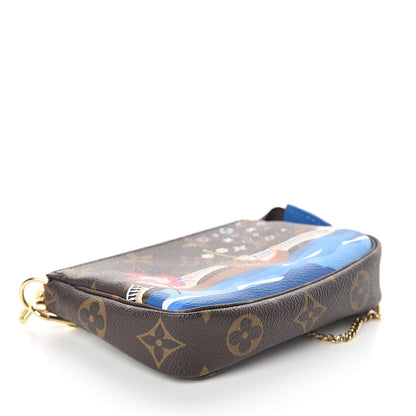 Louis Vuitton Monogram 2019 Christmas Animation Mini Venice Pochette Accessories Blue 3 of 9