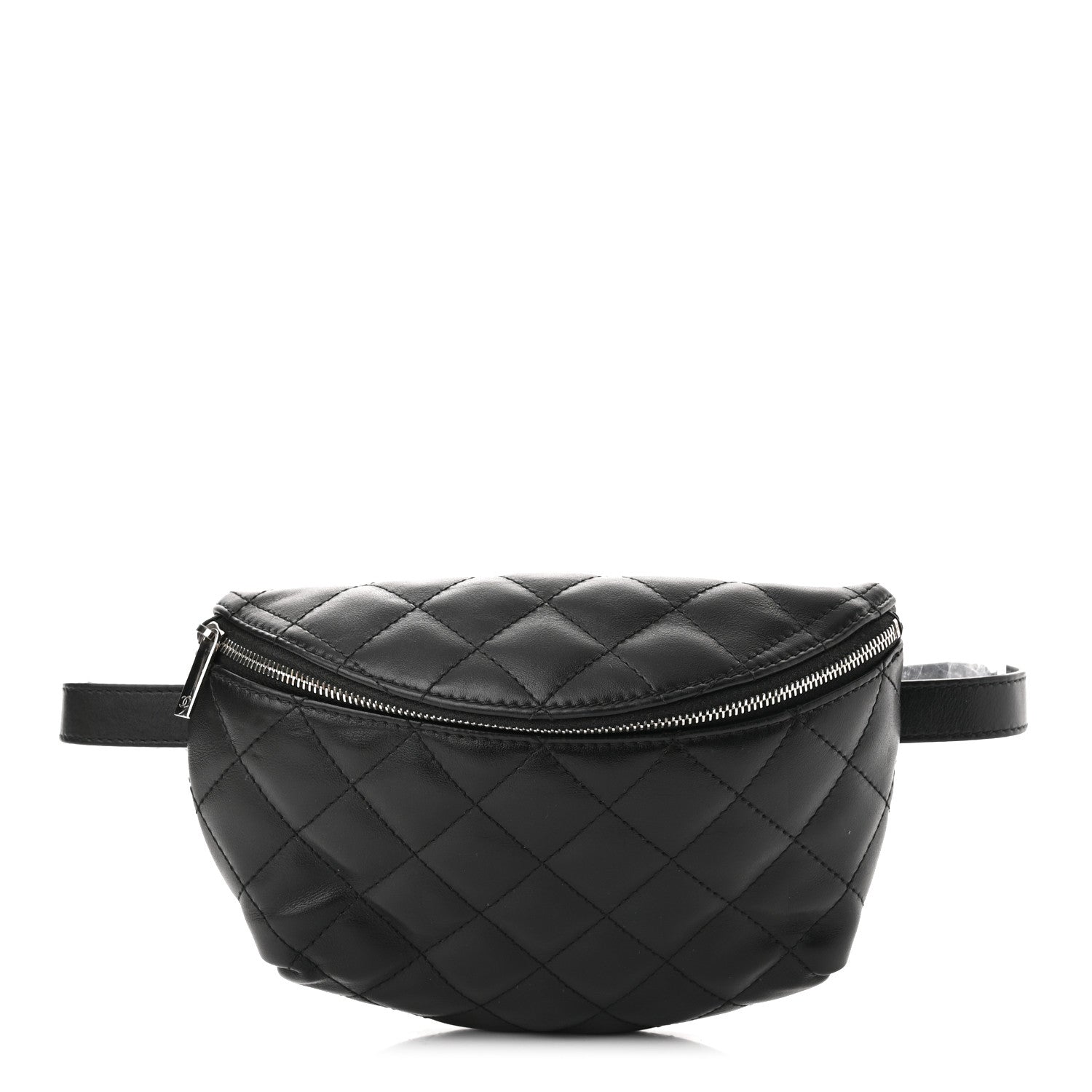 Chanel Lambskin Quilted Waist Belt Bag Black 1 of 9