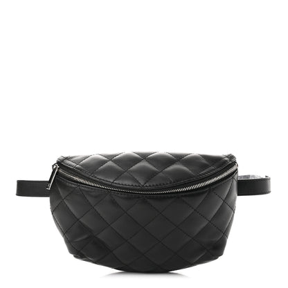 Chanel Lambskin Quilted Waist Belt Bag Black 1 of 9