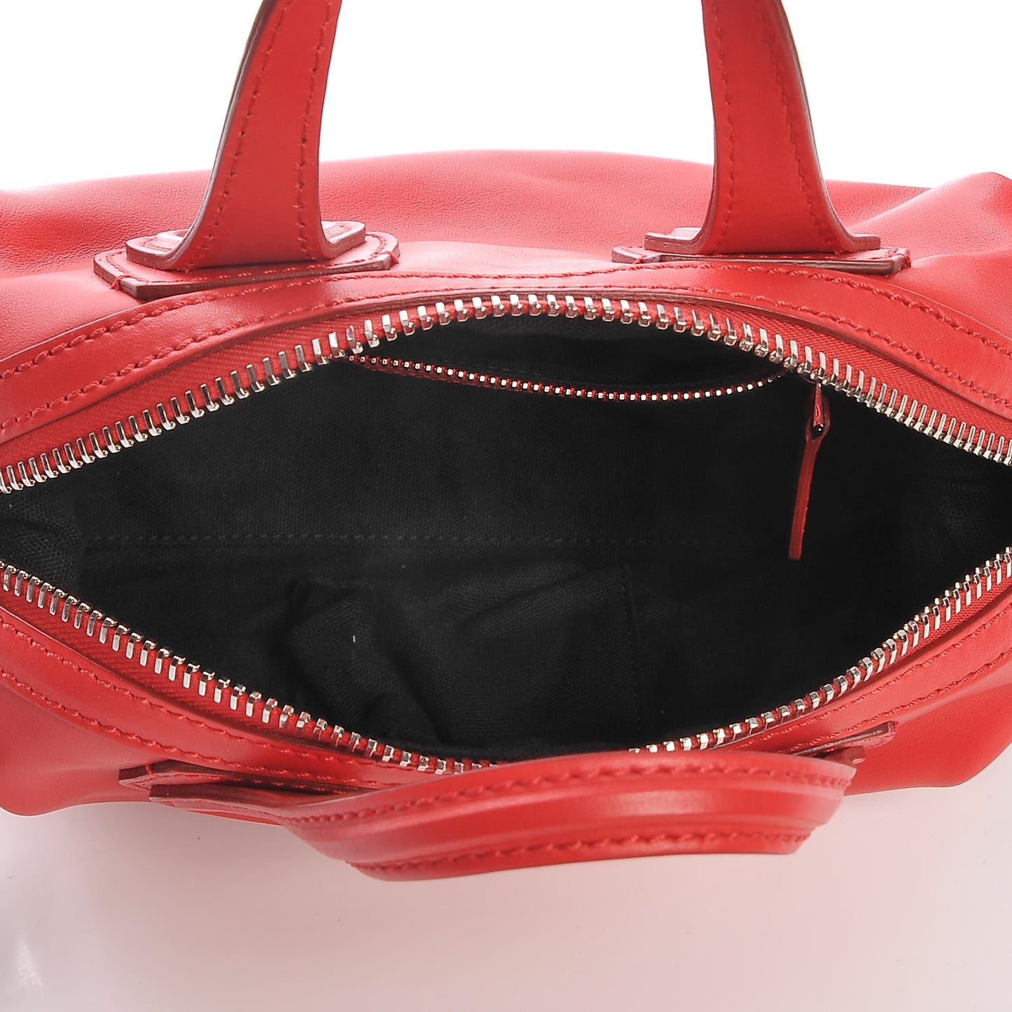 Calfskin Micro Nightingale Logo Strap Red