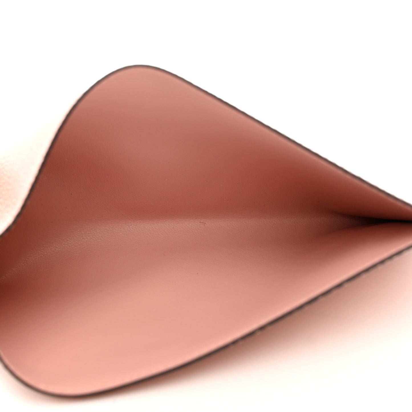Calfskin Felicie Card Holder Insert Rose Poudre