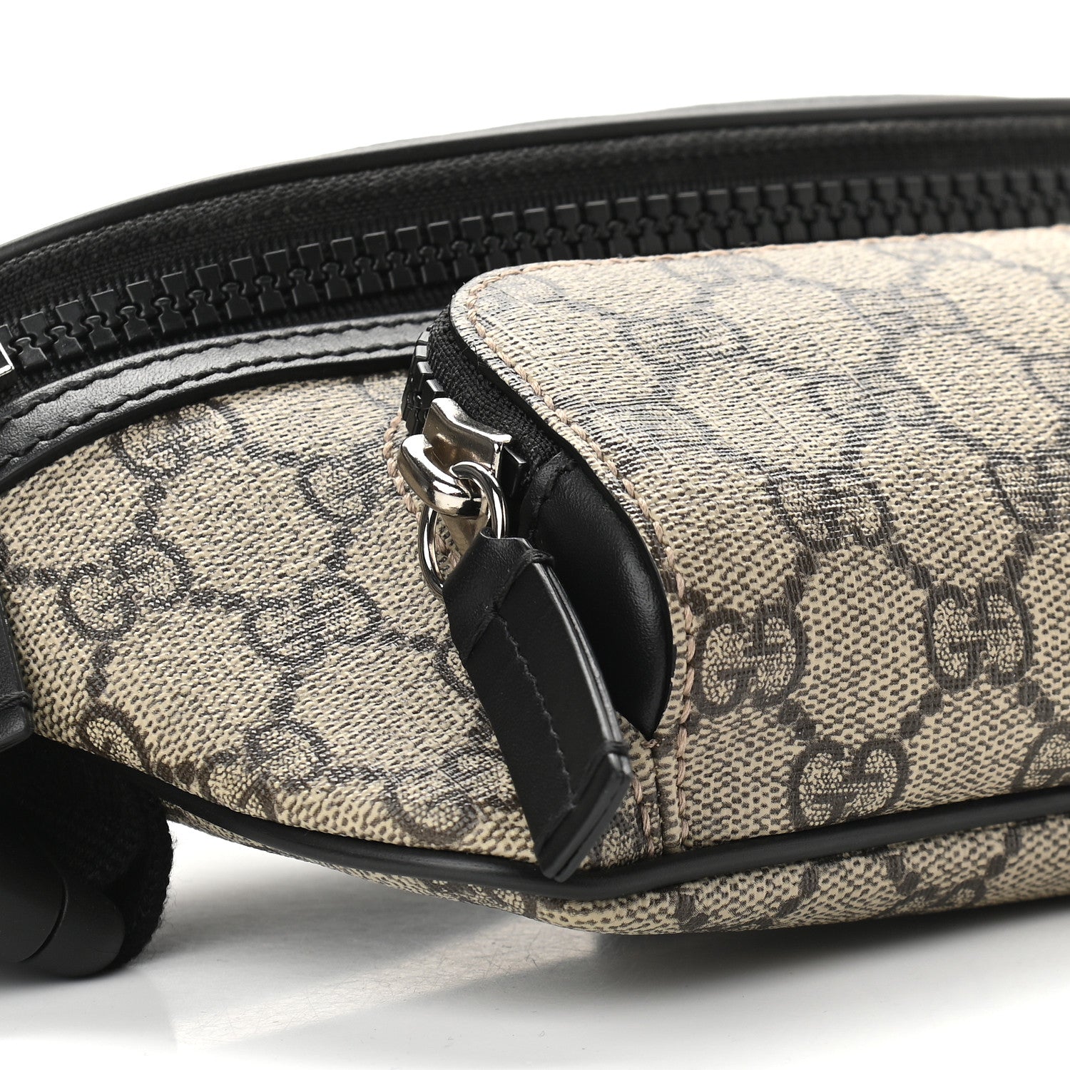 Gucci GG Supreme Monogram Belt Bag Black 8 of 9