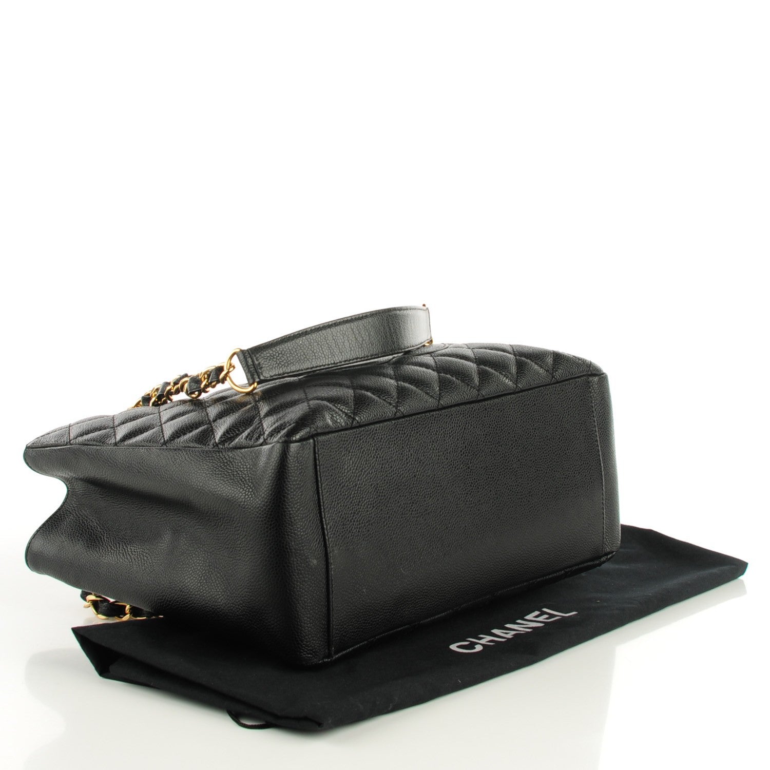Chanel Caviar Quilted Grand Shopping Tote GST Black 4 of 7