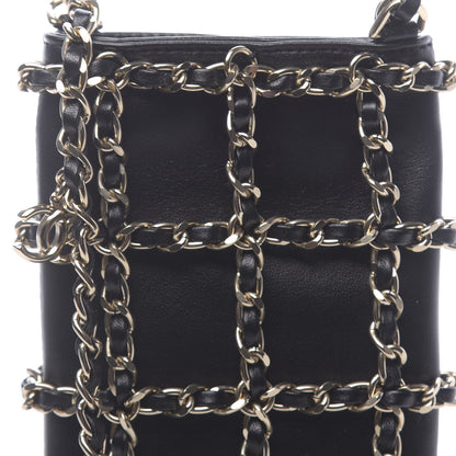 Chanel Lambskin Tech Me Out Clutch With Chain Black 11 of 12