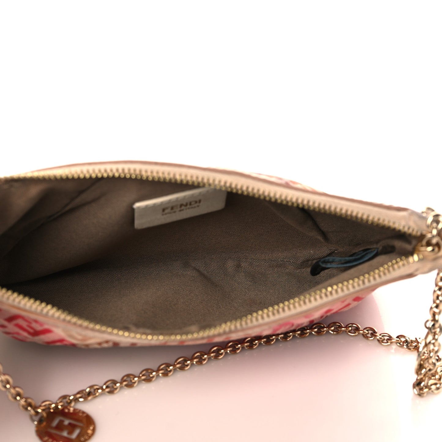 Patent Zucchino Vitello Floral Forever Pochette White Multicolor Crema