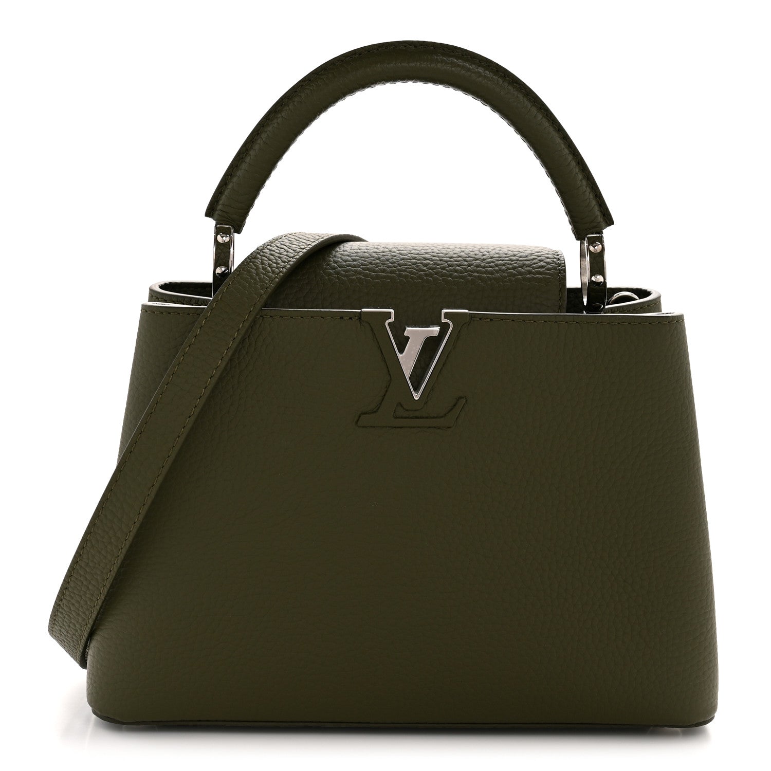Louis Vuitton Taurillon Capucines BB Khaki 1 of 10